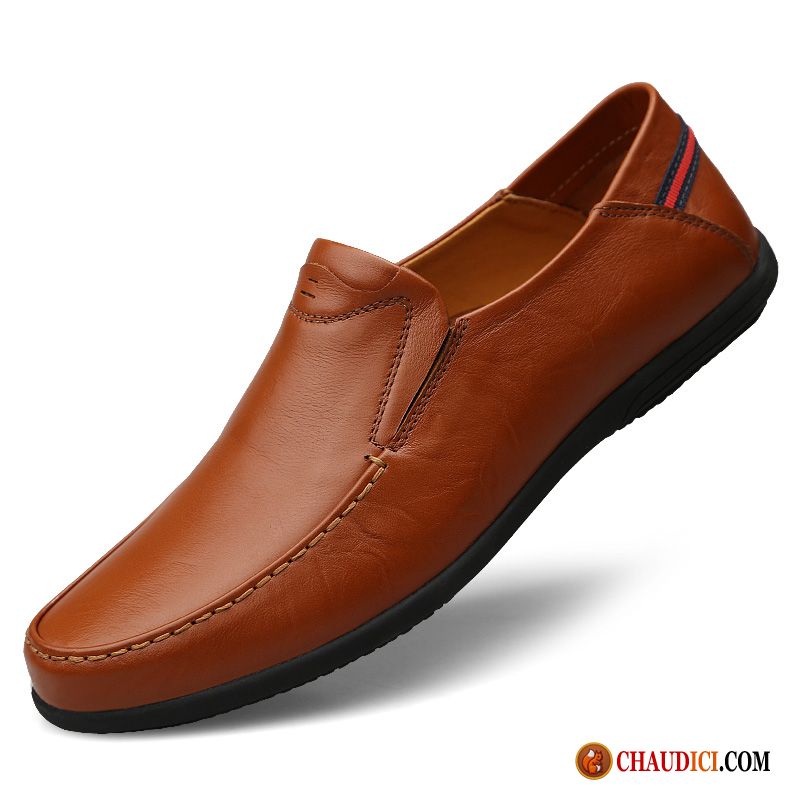 Chaussure Homme Fashion Flâneurs Marron Derbies Homme Cuir Véritable