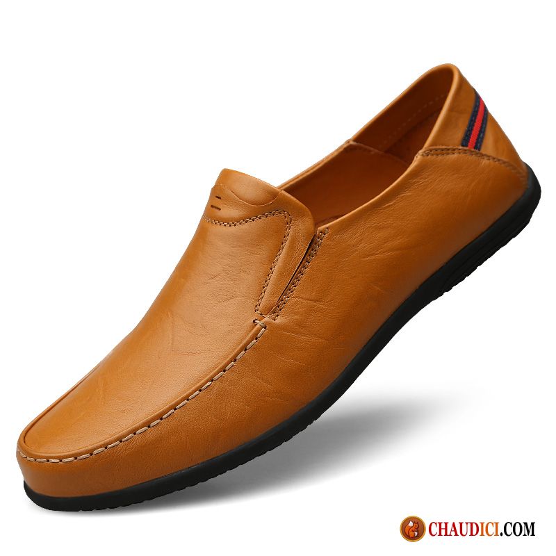 Chaussure Homme Fashion Flâneurs Marron Derbies Homme Cuir Véritable