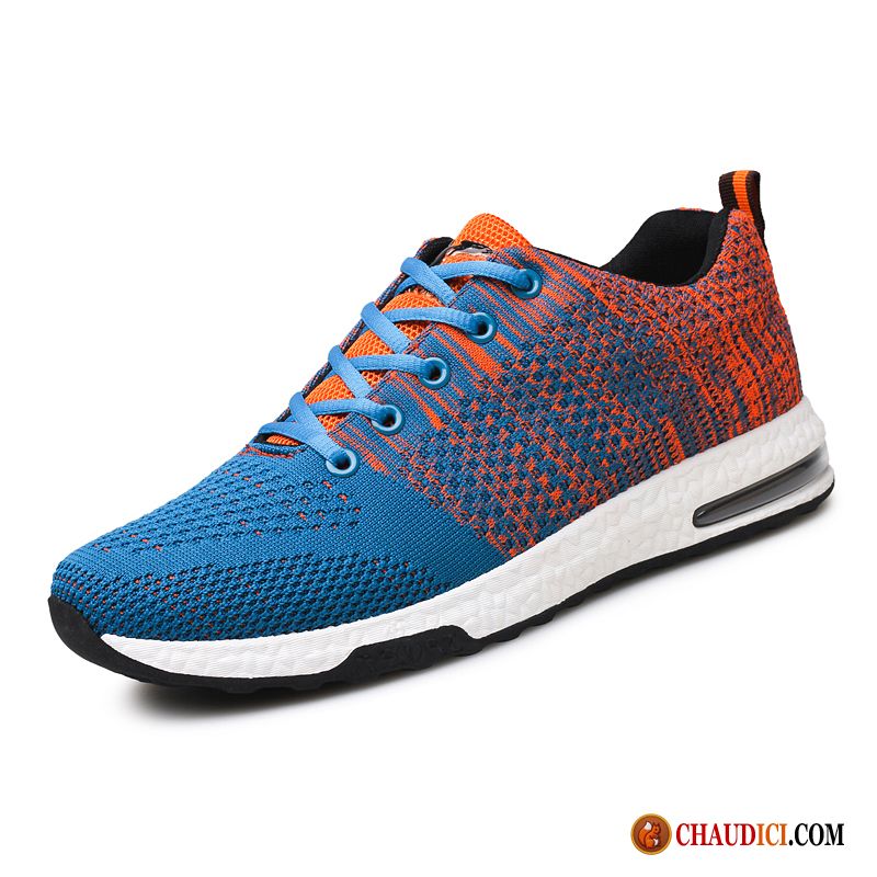 Chaussure Homme Running Pas Cher Sport Mode Respirant Tissage En Vol Mesh