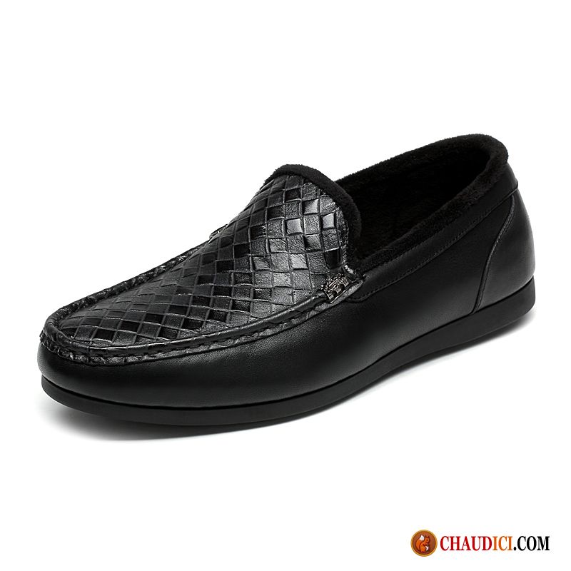 Chaussure Mocassin Homme Pas Cher Mode Cuir Véritable Mocassins Rouge Chaussures En Coton