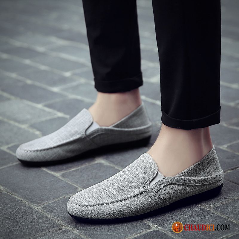 Chaussure Mocassin Homme Tous Les Assortis Étudiant Chaussures En Tissu Flâneurs Jeunesse