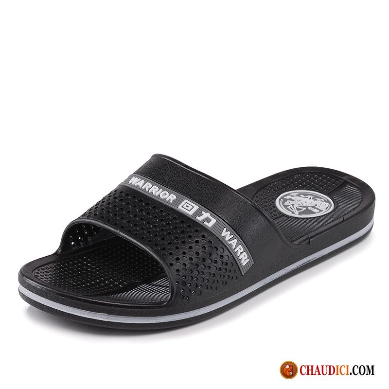 Chaussure Pantoufle Homme Solde Angleterre Tongs Chaussons Antidérapant Plage Noir Pas Cher