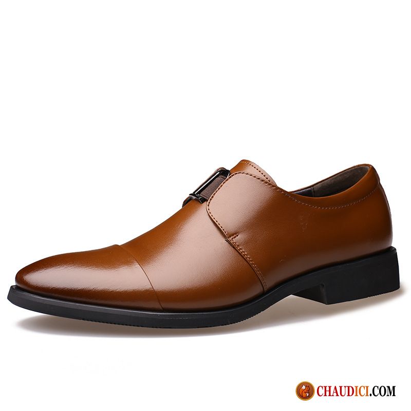 Chaussure Simili Cuir Noir Affaires Derbies Entreprise Gentilhomme Marron