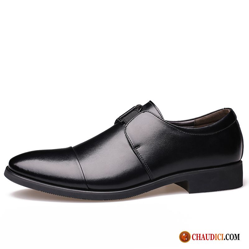 Chaussure Simili Cuir Noir Affaires Derbies Entreprise Gentilhomme Marron