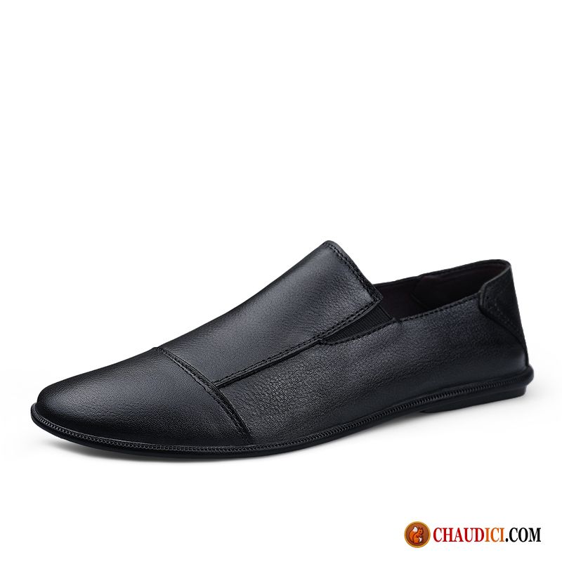 Chaussure Simili Cuir Noir Homme Tendance Homme Entreprise Décontractée Jeunesse