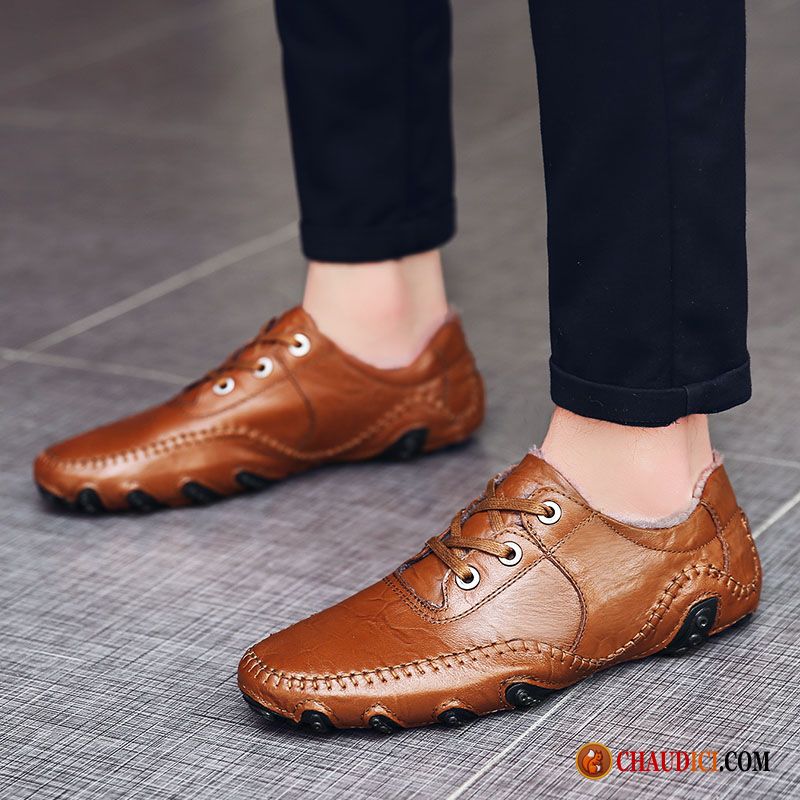 Chaussures Bicolores Homme Steelblue Tendance Décontractée Derbies Tous Les Assortis Jeunesse Pas Cher