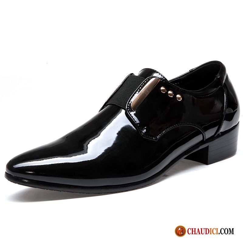 Chaussures Cuir Mode Seashell Derbies Homme Mariage Mariée Marron Pas Cher