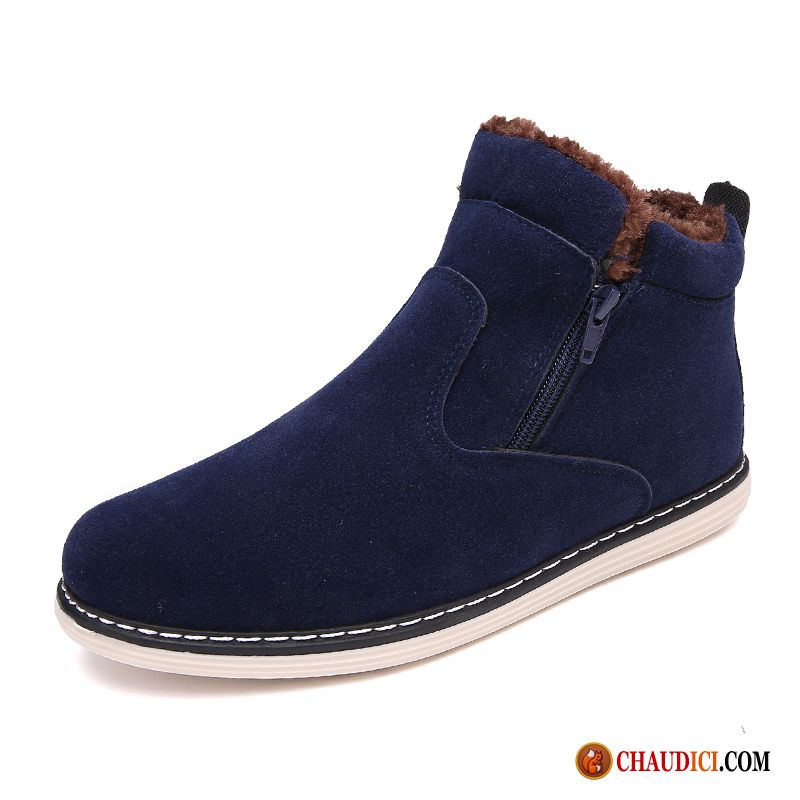 Chaussures De Fitness Homme Chauds Plus De Velours Chaussures En Coton Classique Homme