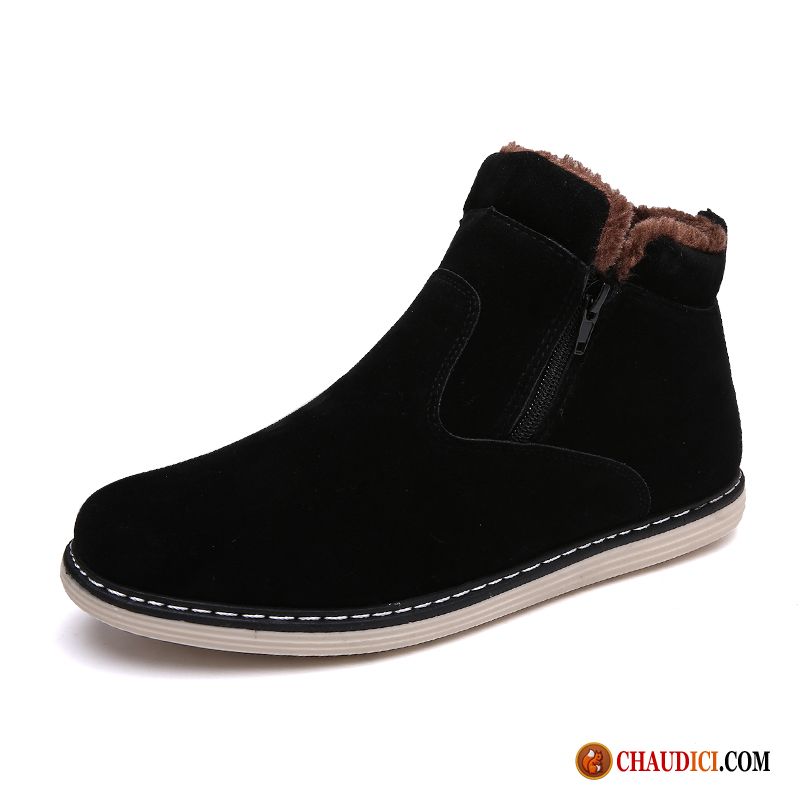 Chaussures De Fitness Homme Chauds Plus De Velours Chaussures En Coton Classique Homme