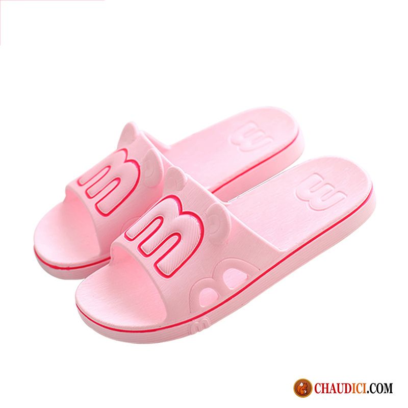 Chaussures Femme Confort Été Tongs Chaussons Enfant Salle De Bains Intérieur