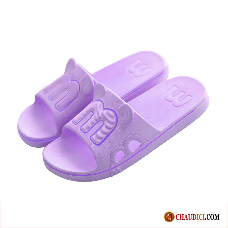 Chaussures Femme Confort Été Tongs Chaussons Enfant Salle De Bains Intérieur