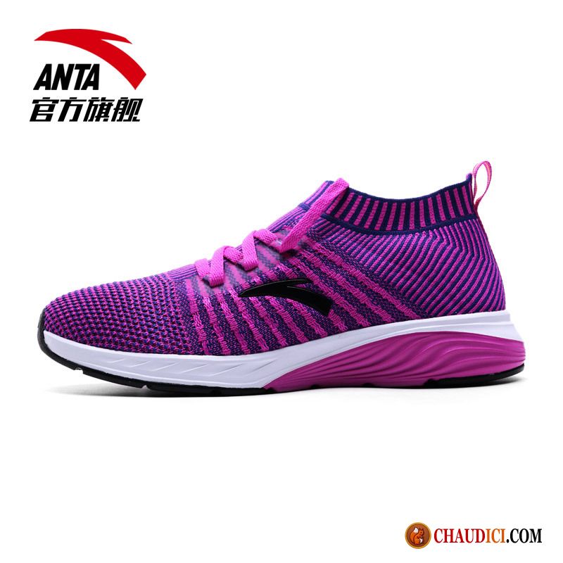 Chaussures Femme Running Chic Sport Tissage En Vol Porter Respirant Printemps Pas Cher