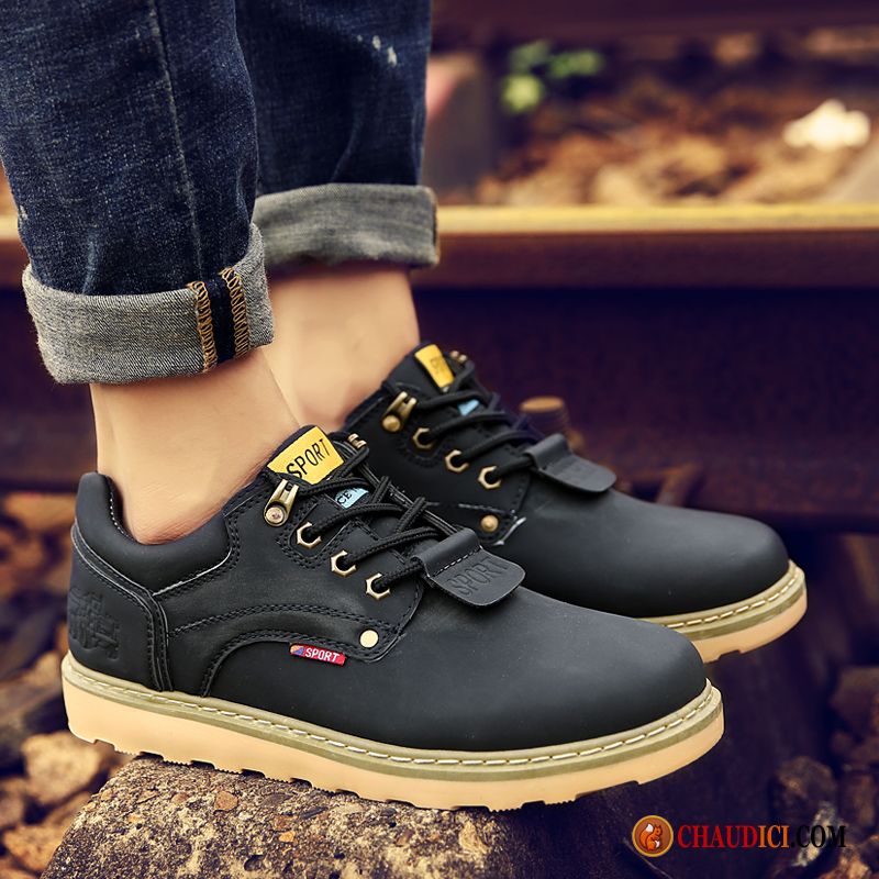 Chaussures Homme Bottines Blé Printemps Bottes Chaussures De Skate Chauds Tendance Pas Cher