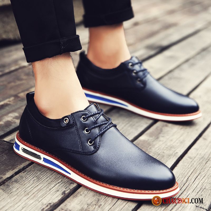 Chaussures Homme Cuir Marron Tous Les Assortis Décontractée Entreprise Chaussures En Coton Derbies