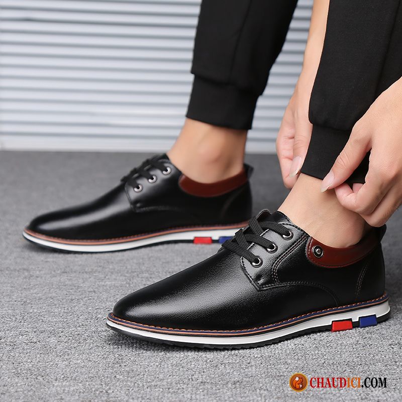 Chaussures Homme Cuir Marron Tous Les Assortis Décontractée Entreprise Chaussures En Coton Derbies