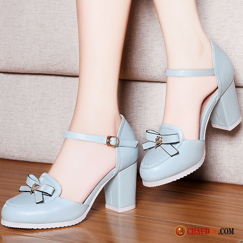 Chaussures Sandales Femme Tendance Tendance Derbies Talons Hauts Femme Tous Les Assortis Pas Cher