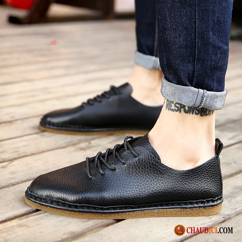 Chaussures Simili Cuir Homme Lavande Entreprise Été Tendance Homme Tous Les Assortis Soldes