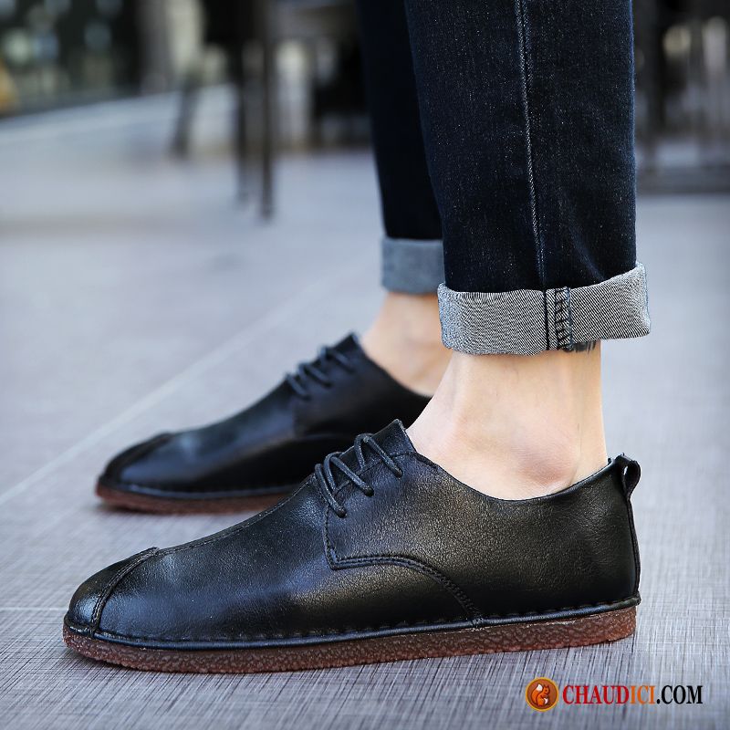 Chaussures Simili Cuir Homme Lavande Entreprise Été Tendance Homme Tous Les Assortis Soldes