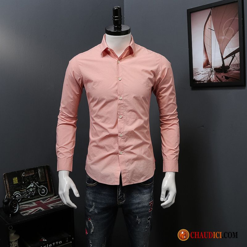 Chemise En Jean Homme Fashion Gris Légère Longues Slim Printemps