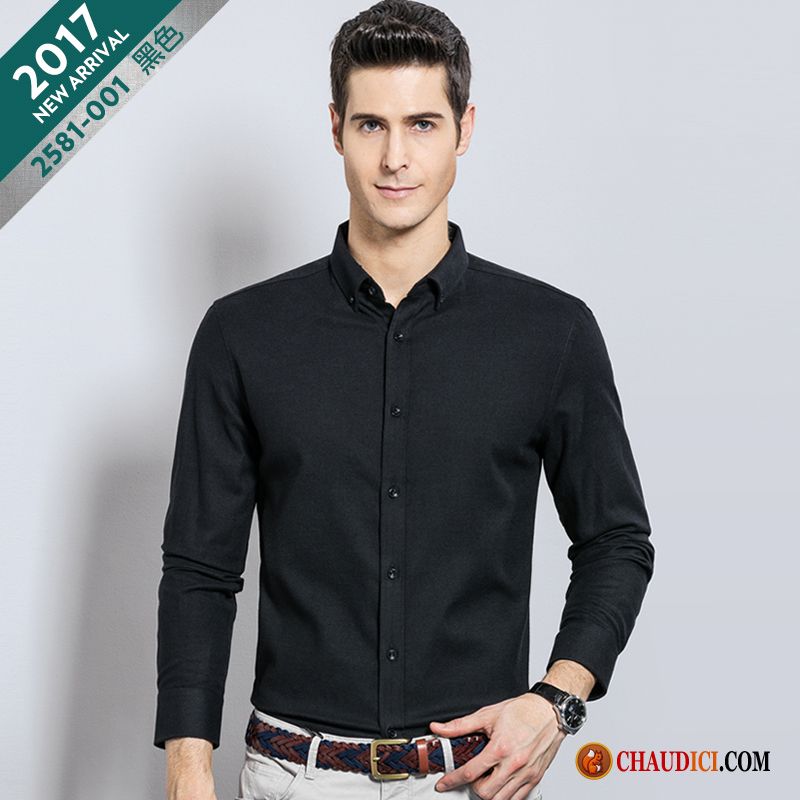 Chemise Homme Coupe Ajustée Chameau Loup Décontractée Soie Longues Homme Pas Cher