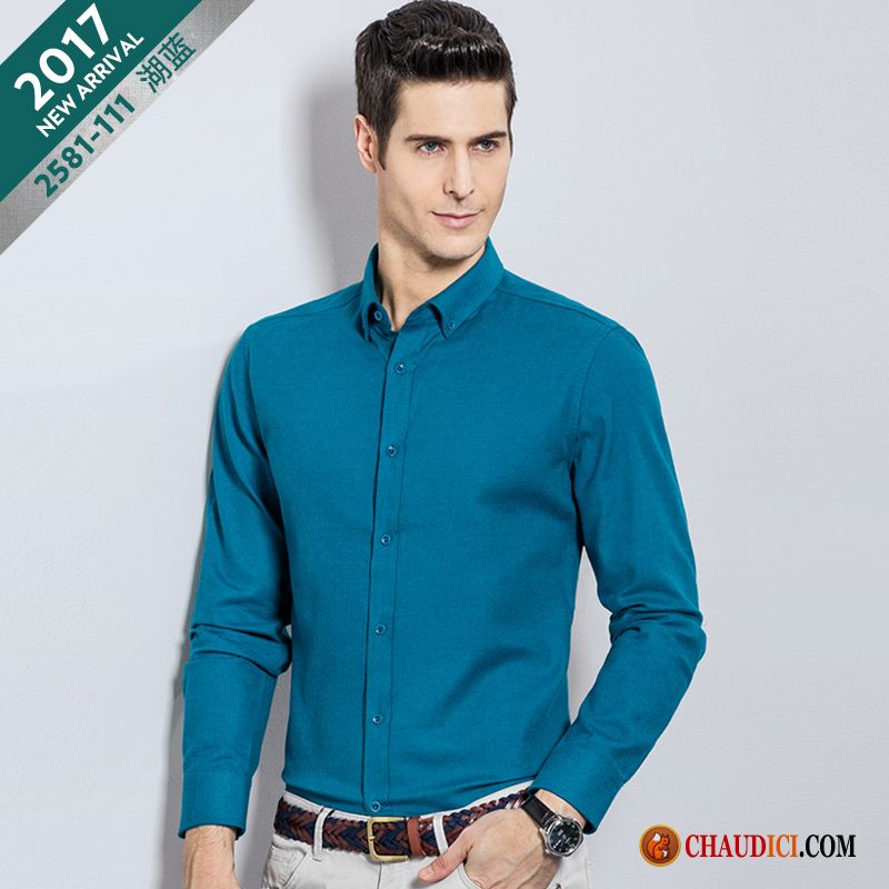 Chemise Homme Coupe Ajustée Chameau Loup Décontractée Soie Longues Homme Pas Cher