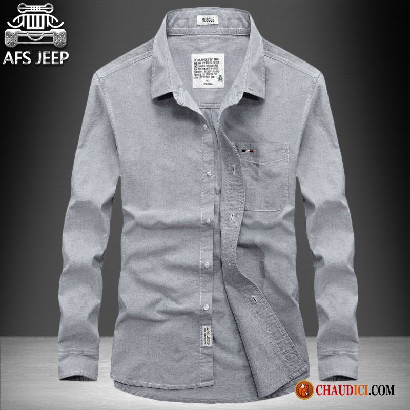 Chemise Homme Fashion Coupe Droite Jeunesse De Travail Chemise Slim Légère