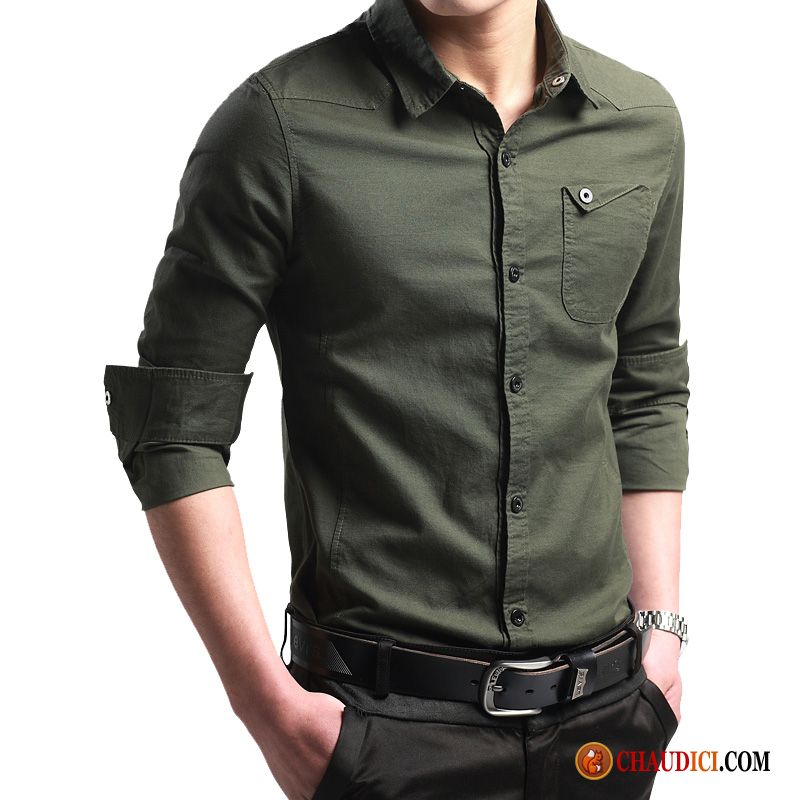 Chemise Manche Courte Homme Fashion Seagreen Chemise Longues Impression Homme Beau