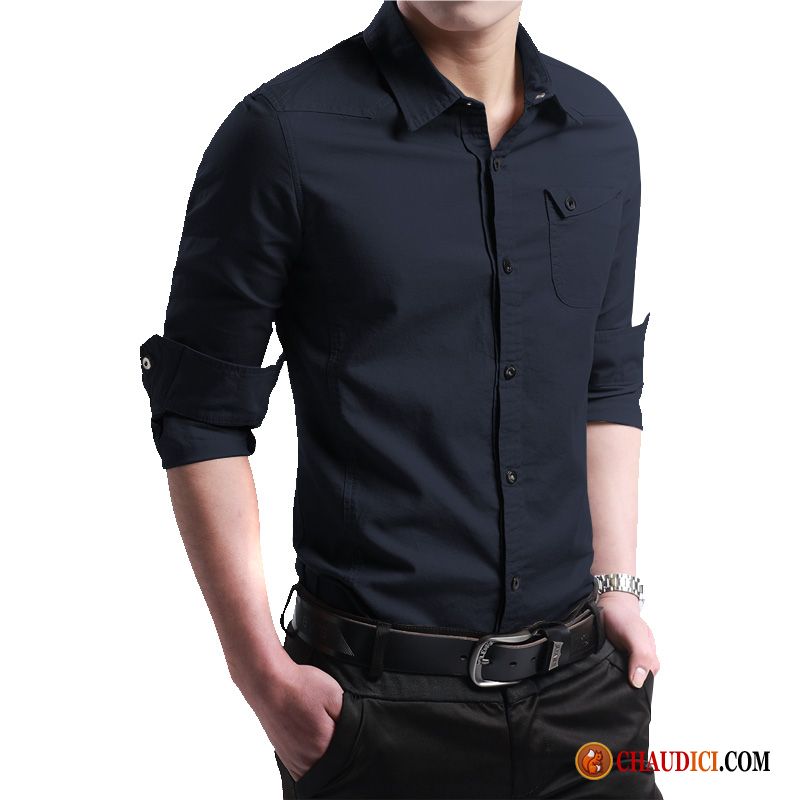 Chemise Manche Courte Homme Fashion Seagreen Chemise Longues Impression Homme Beau