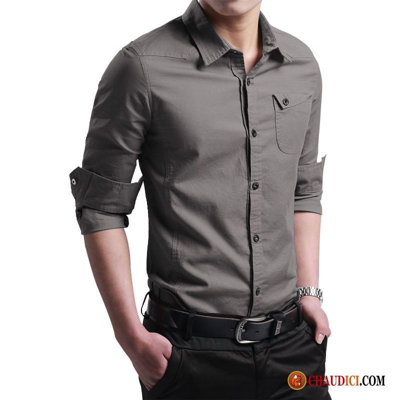 Chemise Manche Courte Homme Fashion Seagreen Chemise Longues Impression Homme Beau