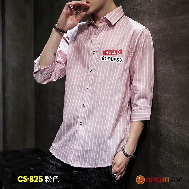 Chemise Noir Et Rouge Homme Tendance Rose Chemise Manche Longues Pas Cher