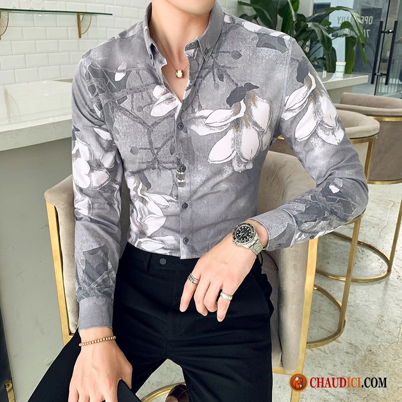 Chemise Sur Mesure Pas Cher Chemise Longues Noir Homme Tendance