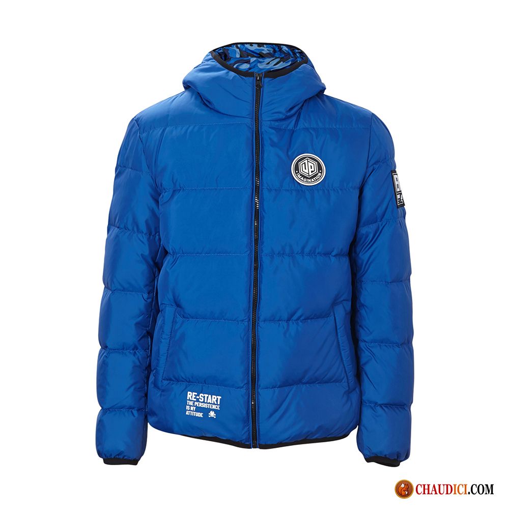 Doudoune D Hiver Homme Doudoune Bleu Capuche Homme Hiver