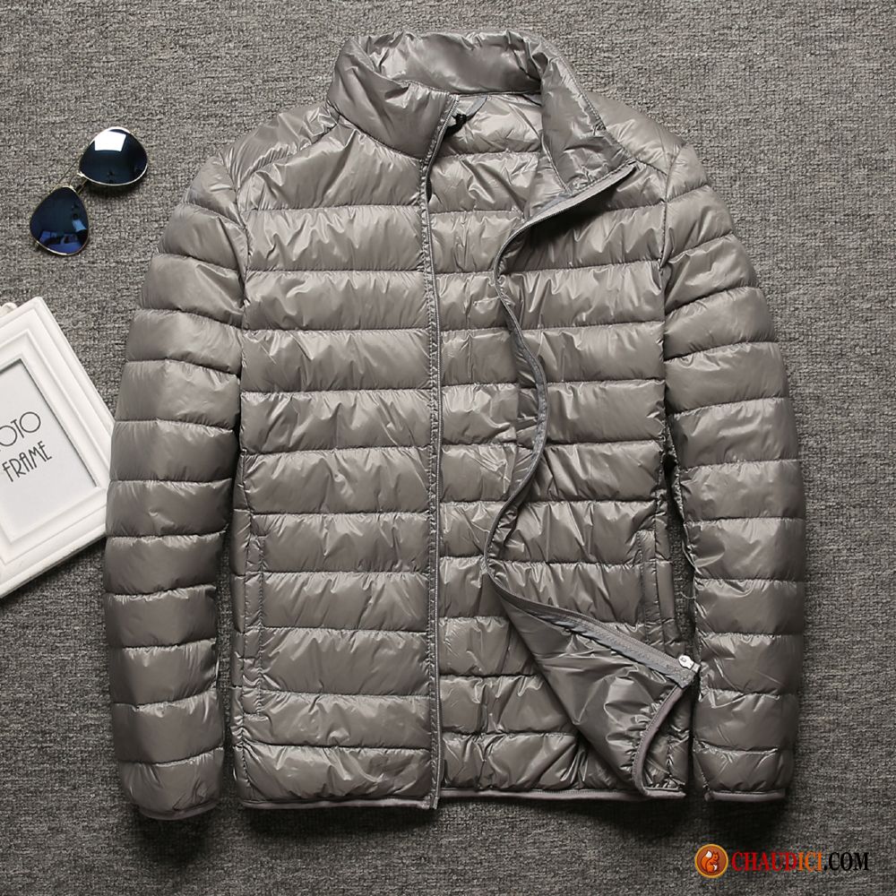 Doudoune Gilet Homme Hiver Court Vêtements D'hiver L'automne Col Mandarin Pas Cher