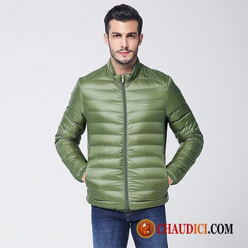 Doudoune Grande Marque Homme Sarcelle Manteau Printemps Jeunesse Court Lumière