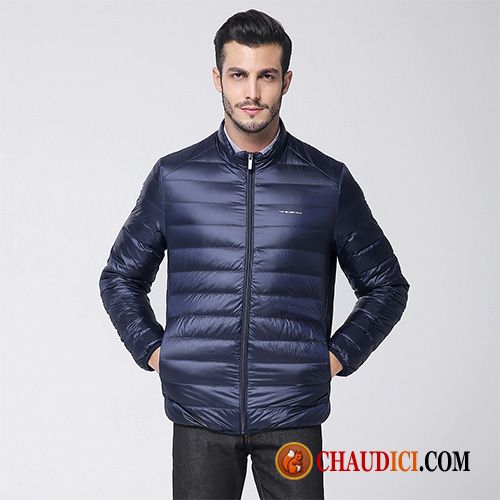 Doudoune Grande Marque Homme Sarcelle Manteau Printemps Jeunesse Court Lumière