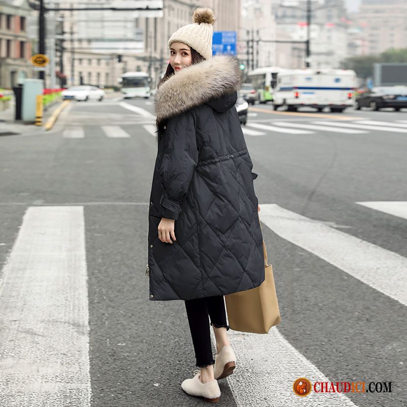 Doudoune Grande Taille Pour Femme Or Blanc Manteau Femme Longue Vêtements D'hiver France