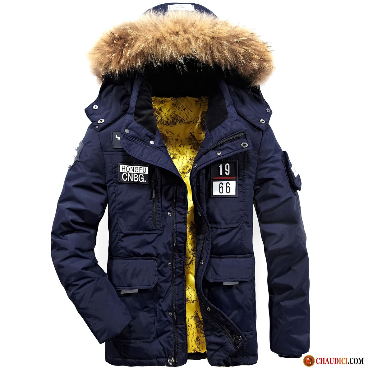 Doudoune Homme Longue Doudoune Hiver Manteau Épaissir