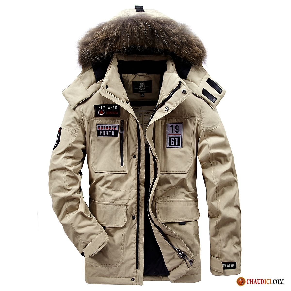 Doudoune Homme Longue Doudoune Hiver Manteau Épaissir