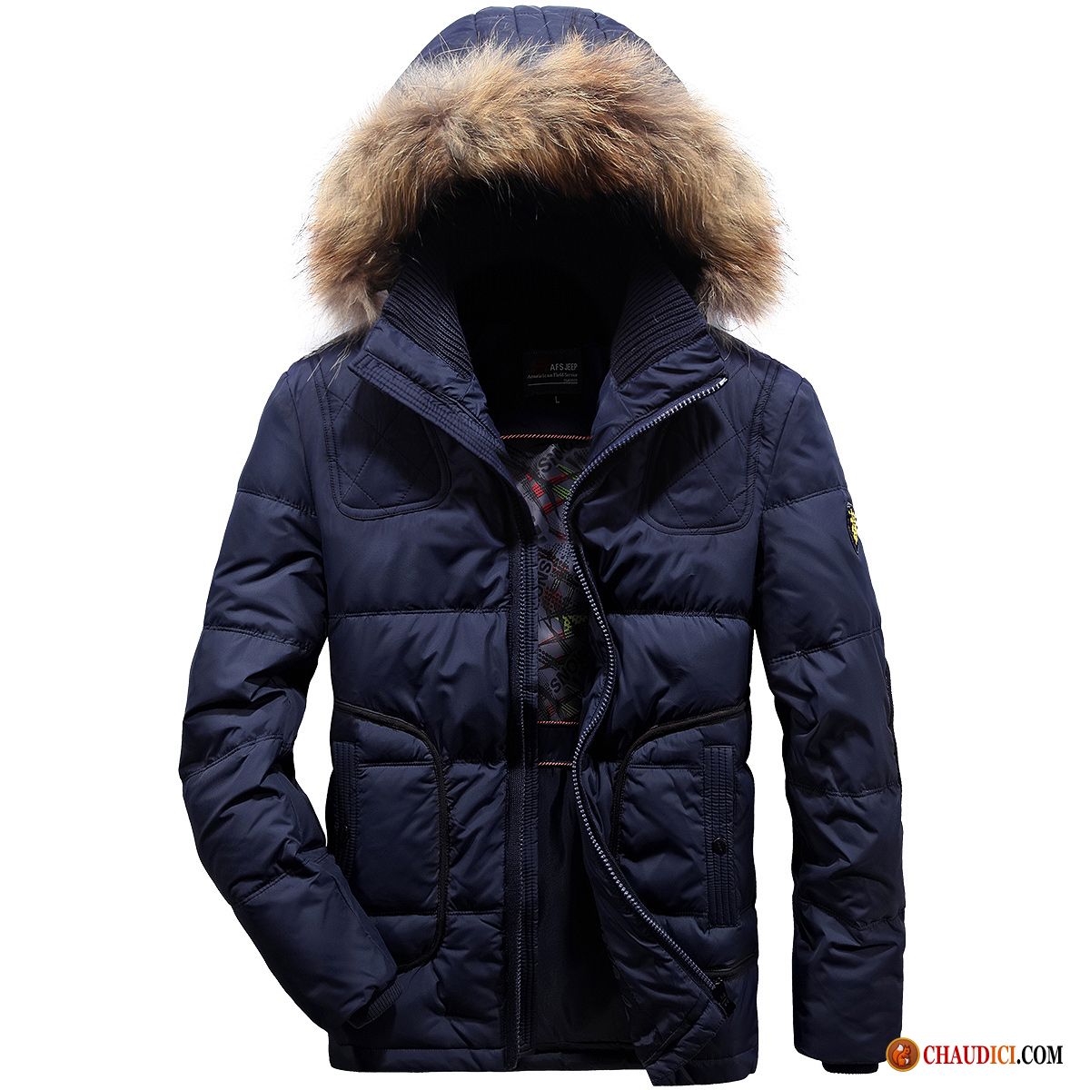 Doudoune Homme Longue Doudoune Hiver Manteau Épaissir