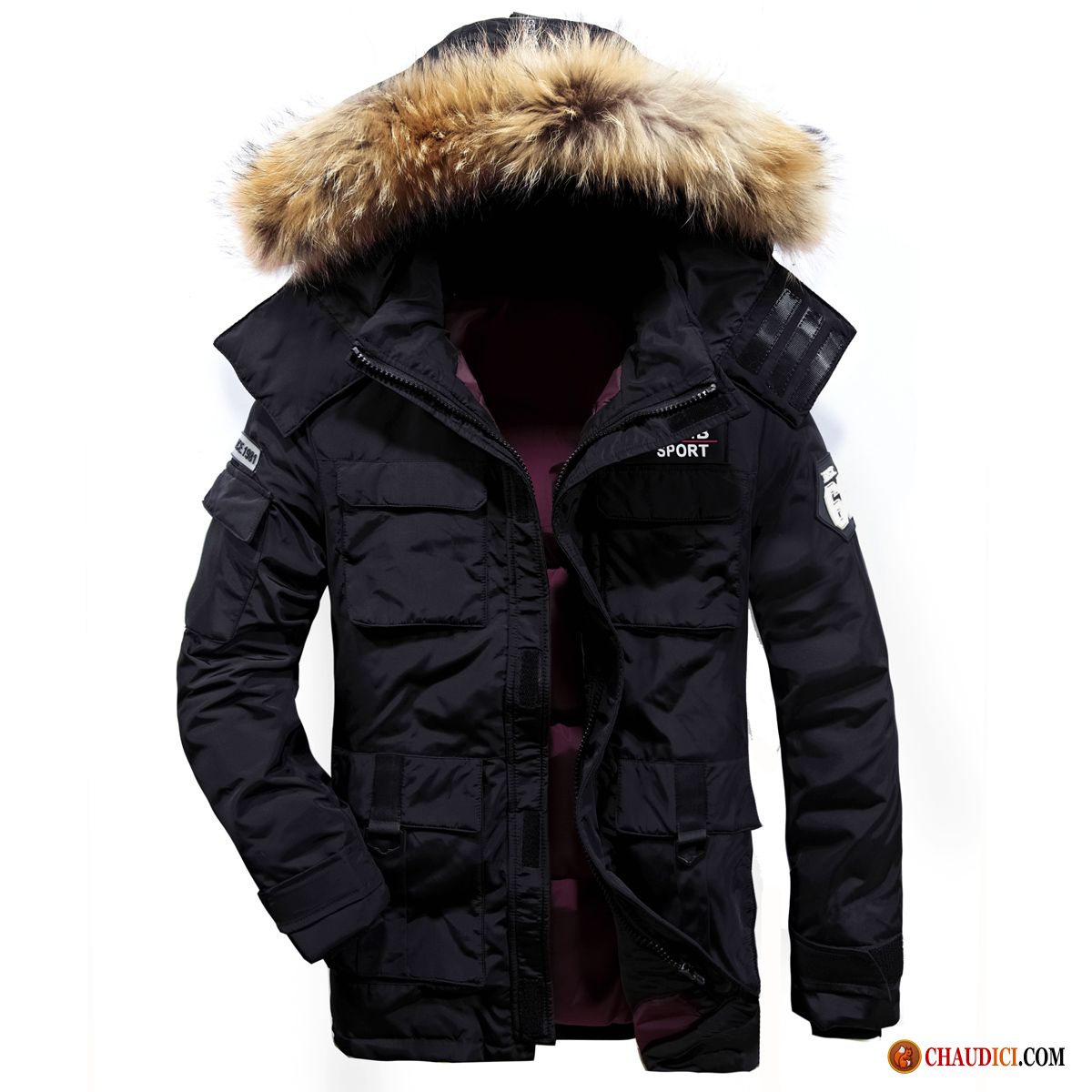 Doudoune Homme Longue Doudoune Hiver Manteau Épaissir