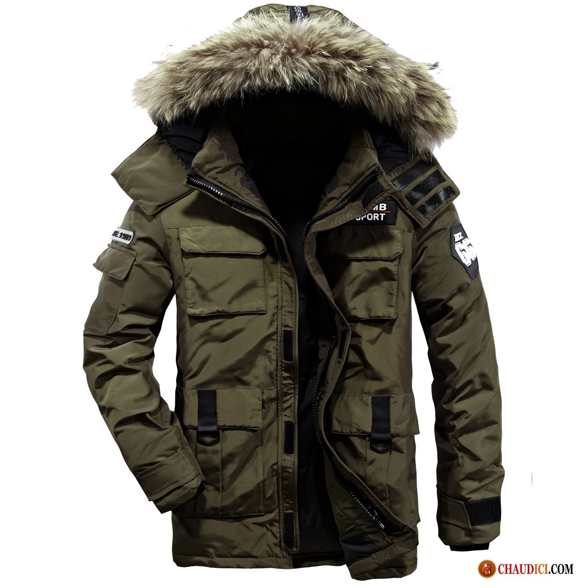 Doudoune Homme Longue Doudoune Hiver Manteau Épaissir