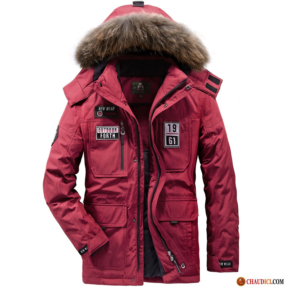 Doudoune Homme Longue Doudoune Hiver Manteau Épaissir