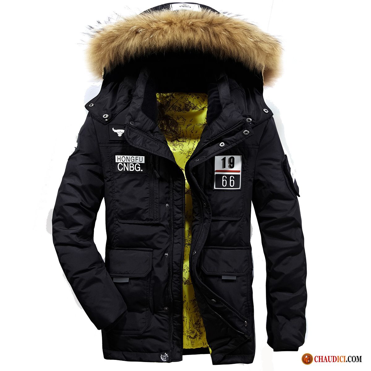 Doudoune Homme Longue Doudoune Hiver Manteau Épaissir