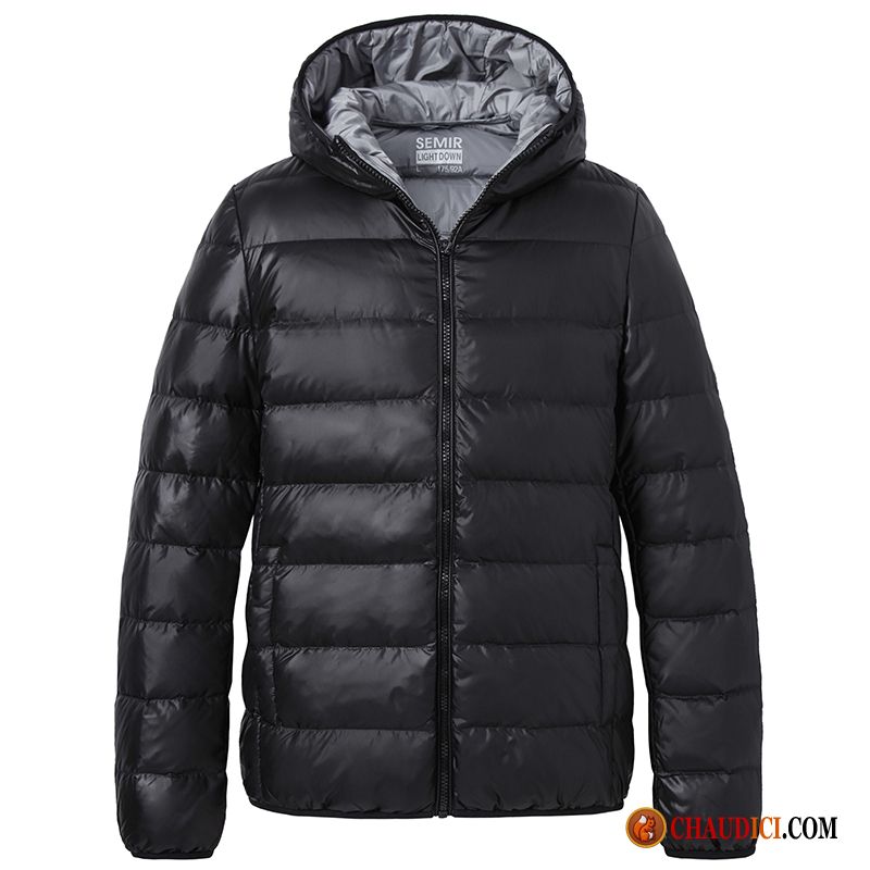 Gilet Doudoune Homme Manteau Pure Capuche Court Doudoune France