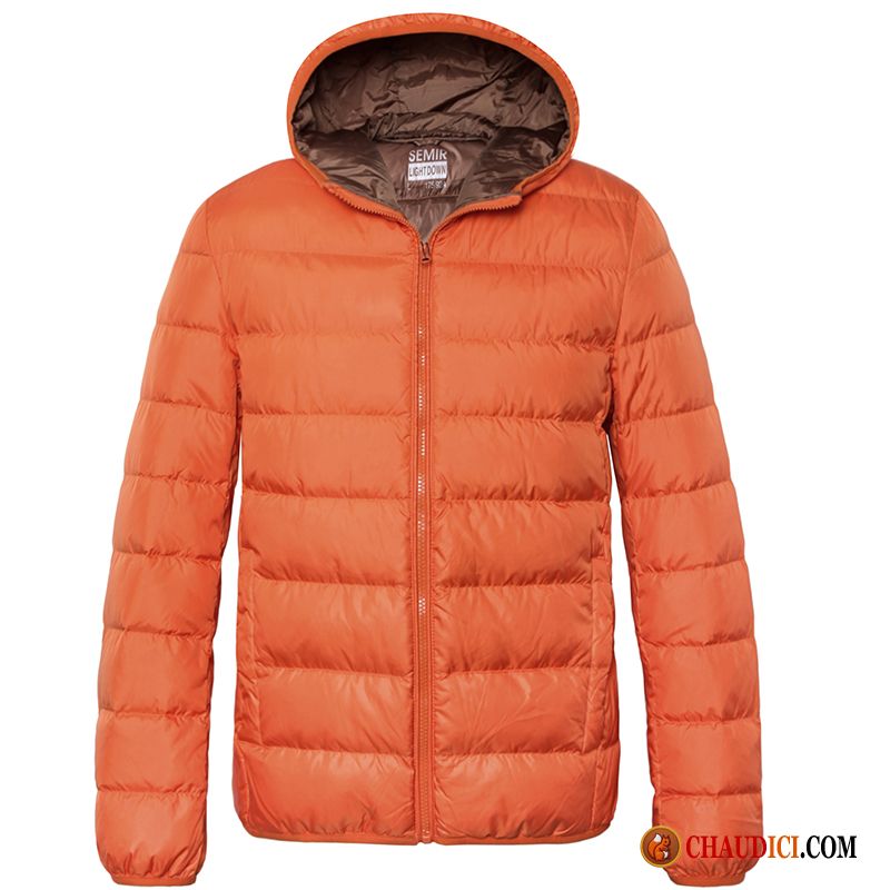 Gilet Doudoune Homme Manteau Pure Capuche Court Doudoune France