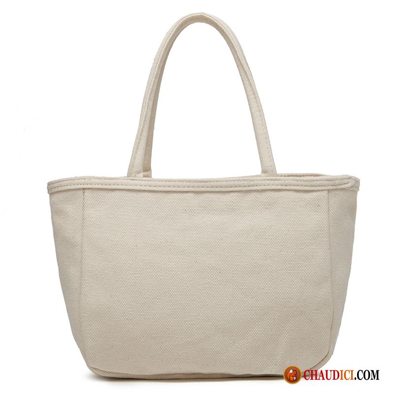 Grand Sac Bandoulière Femme Brun Loisir Sauvage Sac À Main Dame Toile