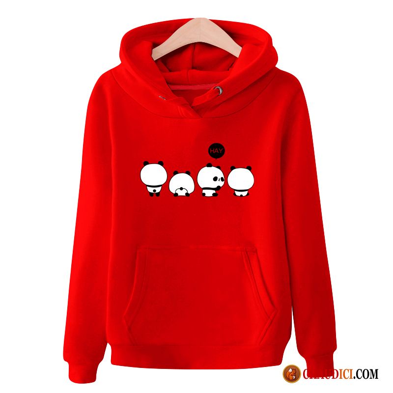 Gros Sweat À Capuche Laine Femme Étudiant Capuche Hoodies Légère Pullovers