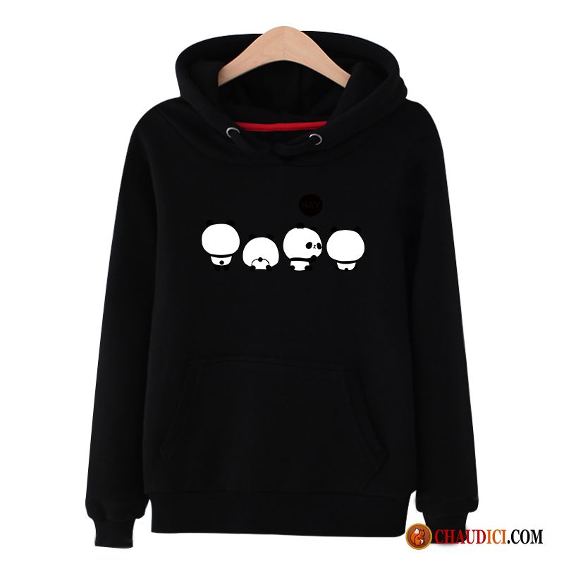 Gros Sweat À Capuche Laine Femme Étudiant Capuche Hoodies Légère Pullovers