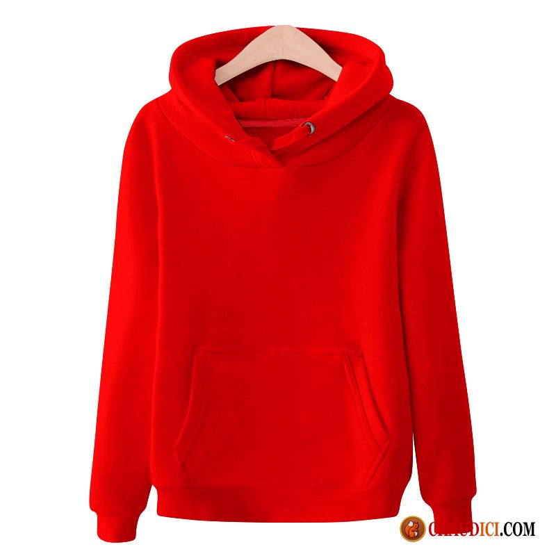 Gros Sweat À Capuche Laine Femme Étudiant Capuche Hoodies Légère Pullovers