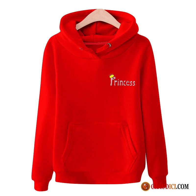 Gros Sweat À Capuche Laine Femme Étudiant Capuche Hoodies Légère Pullovers